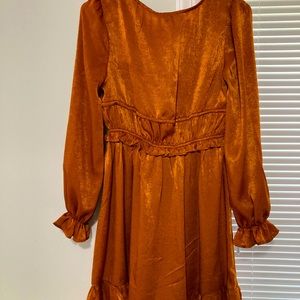 Long sleeve ruffle dress